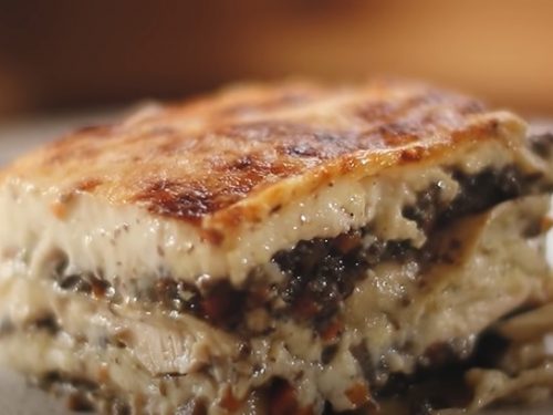 Chicken, Mushroom, and Radicchio Lasagna Recipe