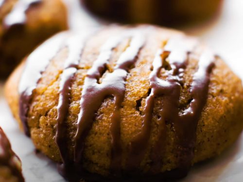 Chocolate-Glazed Pumpkin Cookies Recipe