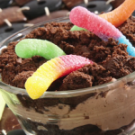 chocolate pudding gummy worms recipe