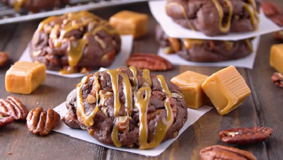 chocolate turtle cookies recipe