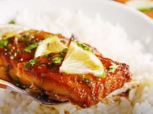 Cilantro Lime Butter Salmon Recipe