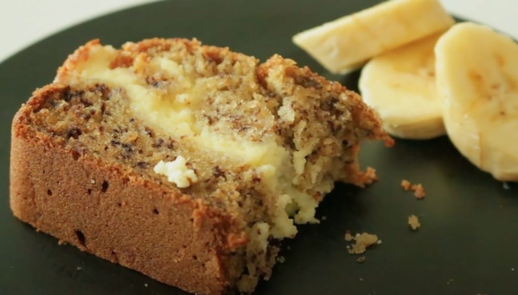 Cinnamon Swirl Cream Cheese Banana Bread Recipe