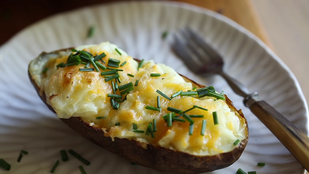 double done baked potatoes recipe