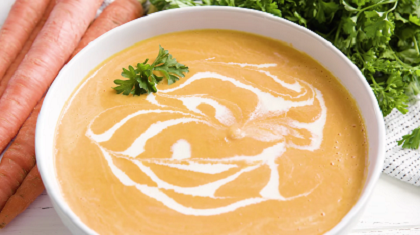 Easy Carrot Ginger Soup  Cooking on the Front Burner