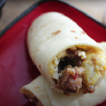 egg cheese and turkey breakfast burritos recipe