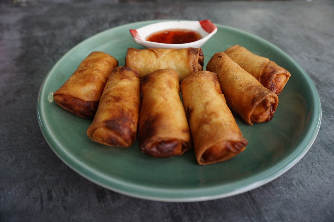 Easy Egg Rolls and Lilly Dot