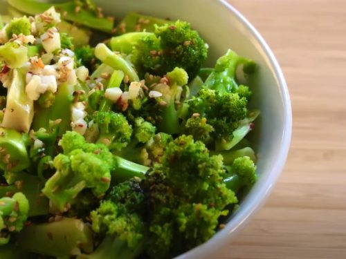 Escarole and Roasted Broccoli Salad with Anchovy Dressing Recipe