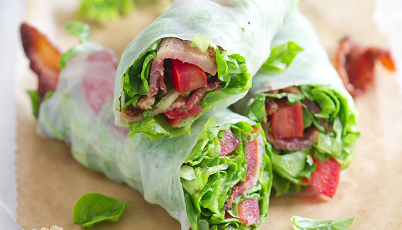 fresh blt spring rolls recipe