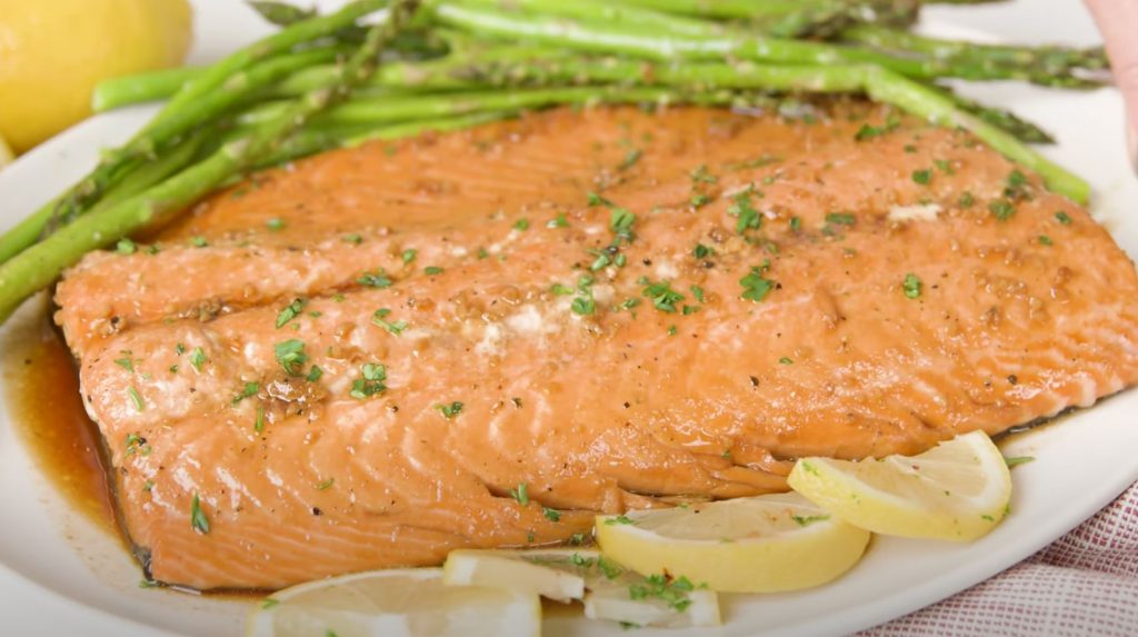 Garlic Brown Sugar Glazed Salmon Recipe