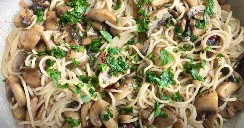 Garlic Mushroom Noodles Recipe