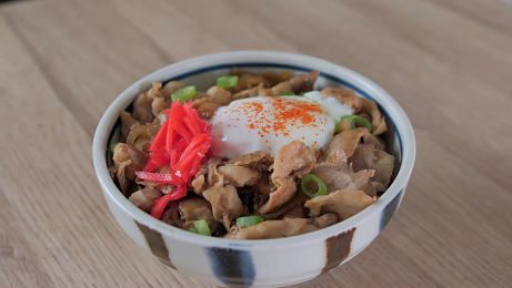 ginger pork rice bowls recipe