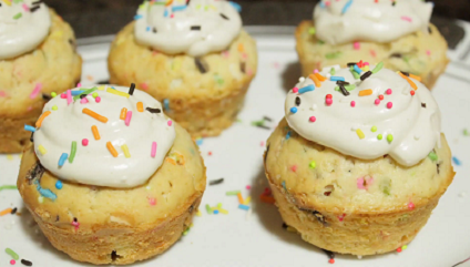 glazed funfetti muffins recipe