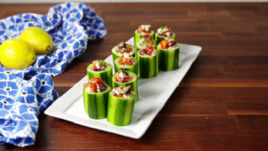 greek cucumber cups recipe