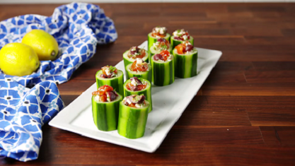 greek cucumber cups recipe