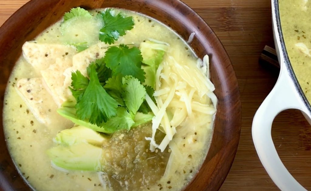 Green Chile Enchilada Soup Recipe