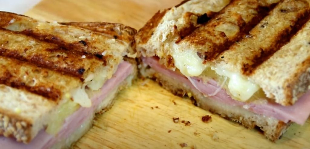 Grilled Ham and Cheese with Pineapple Recipe