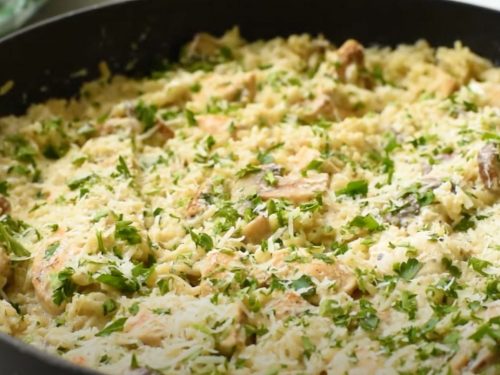 Instant Pot Creamy Parmesan Chicken and Rice Recipe