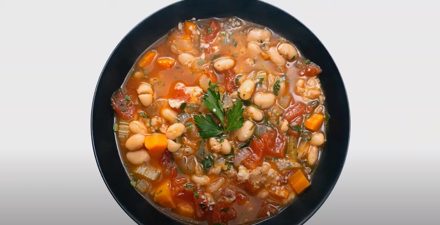 Mixed Vegetable and Farro Soup Recipe