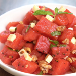 mouthwatering watermelon salad with feta recipe