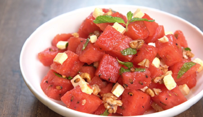 mouthwatering watermelon salad with feta recipe