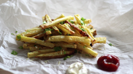 oven baked garlic and parmesan fries recipe