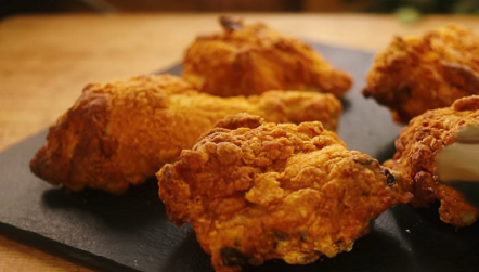oven fried chicken with a polenta crust recipe