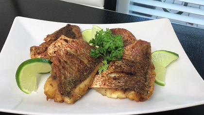 pan fried red snapper with basil recipe