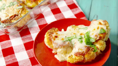 parmesan cauliflower steaks with marinara recipe