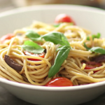 pasta with artichokes tomatoes and feta recipe