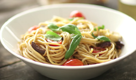 pasta with artichokes tomatoes and feta recipe