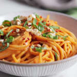pasta with roasted red pepper sauce recipe