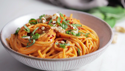 pasta with roasted red pepper sauce recipe