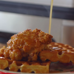 pear butter chicken and waffles recipe
