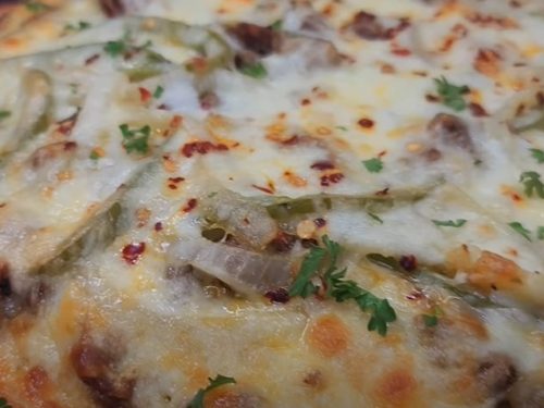 philly cheese steak pizza recipe