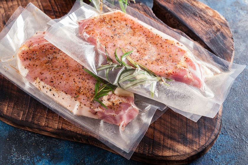 Pork Chops Sous Vide Recipe - Pork chops sous vide with herbs and spices, then grilled to finish.