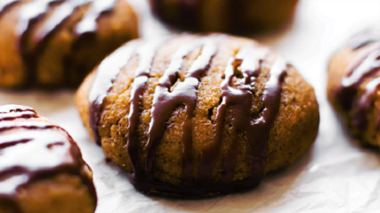 pumpkin spice cookies with chocolate glaze recipe