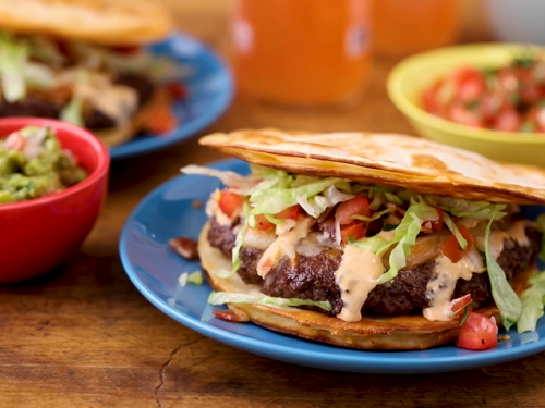 Quesadilla Burger Recipe (Applebee's Copycat)