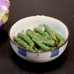 quick sesame green beans recipe