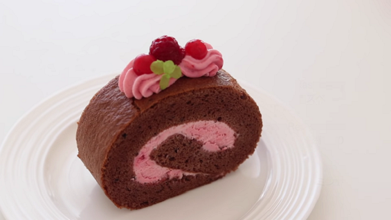 raspberry chocolate swiss roll recipe