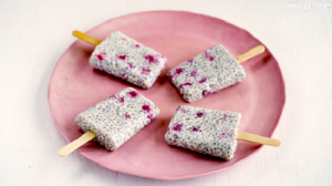 raspberry chia pudding pops recipe