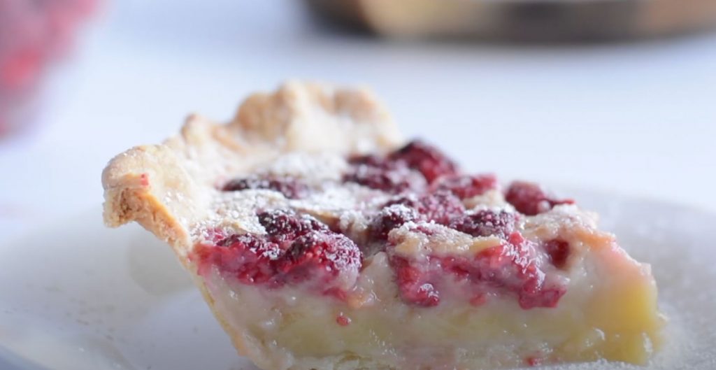 Raspberry Custard Pie Recipe