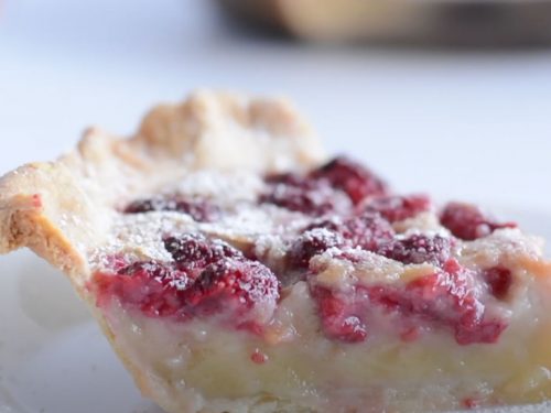 Raspberry Custard Pie Recipe