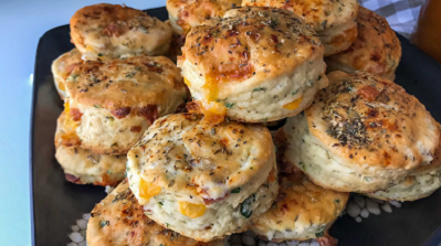 savory biscuit with bacon and honey recipe