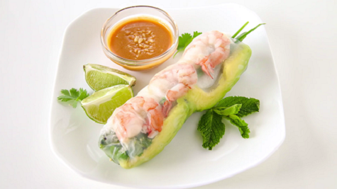 shrimp and vegetable summer rolls recipe