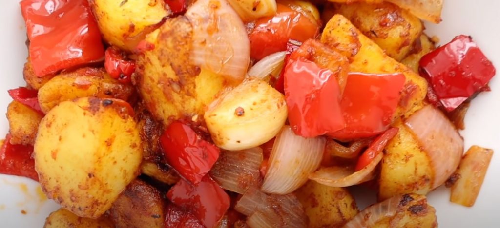 Skillet Potatoes with Peppers Recipe