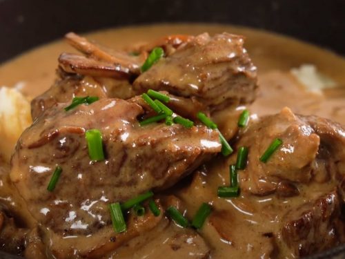 Slow Cooker Beef and Mushroom Stew Recipe