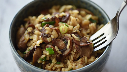 slow cooker mushroom rice recipe