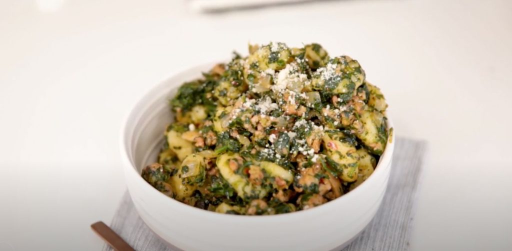 Spinach and Sausage Gnocchi with Sage Recipe