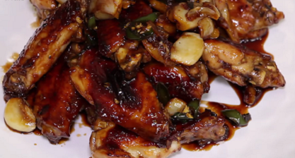 sticky honey garlic wings recipe