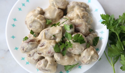 stir fried mushroom with garlic and parmesan recipe